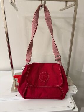 Kipling Bright Red Crossbody